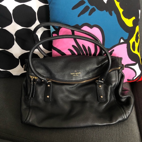 Kate Spade black leather satchel - Picture 8 of 8